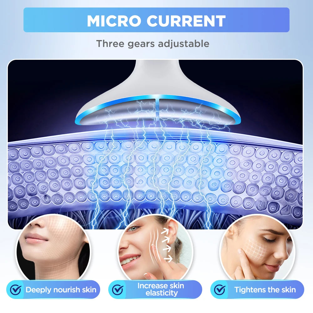Appareil de beauté du visage et du cou, Massage par vibrations pour le visage et le cou, Skindion personnel, appareil de beauté à usage domestique, Machine de Lifting du visage
