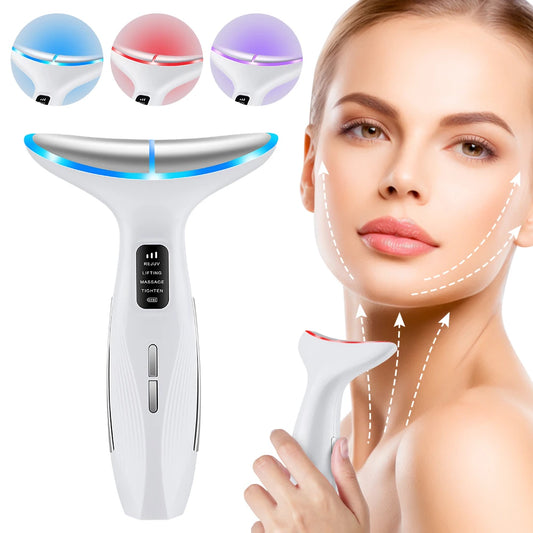Appareil de beauté du visage et du cou, Massage par vibrations pour le visage et le cou, Skindion personnel, appareil de beauté à usage domestique, Machine de Lifting du visage