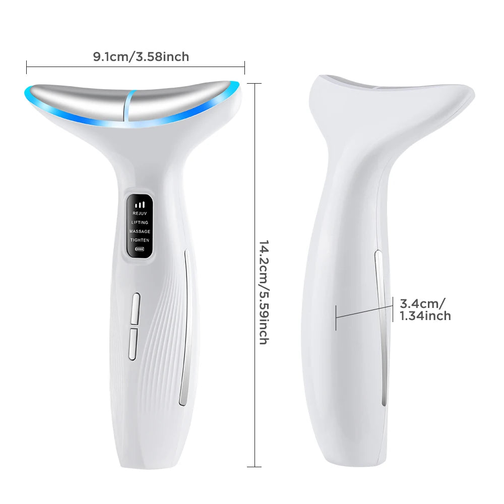 Appareil de beauté du visage et du cou, Massage par vibrations pour le visage et le cou, Skindion personnel, appareil de beauté à usage domestique, Machine de Lifting du visage