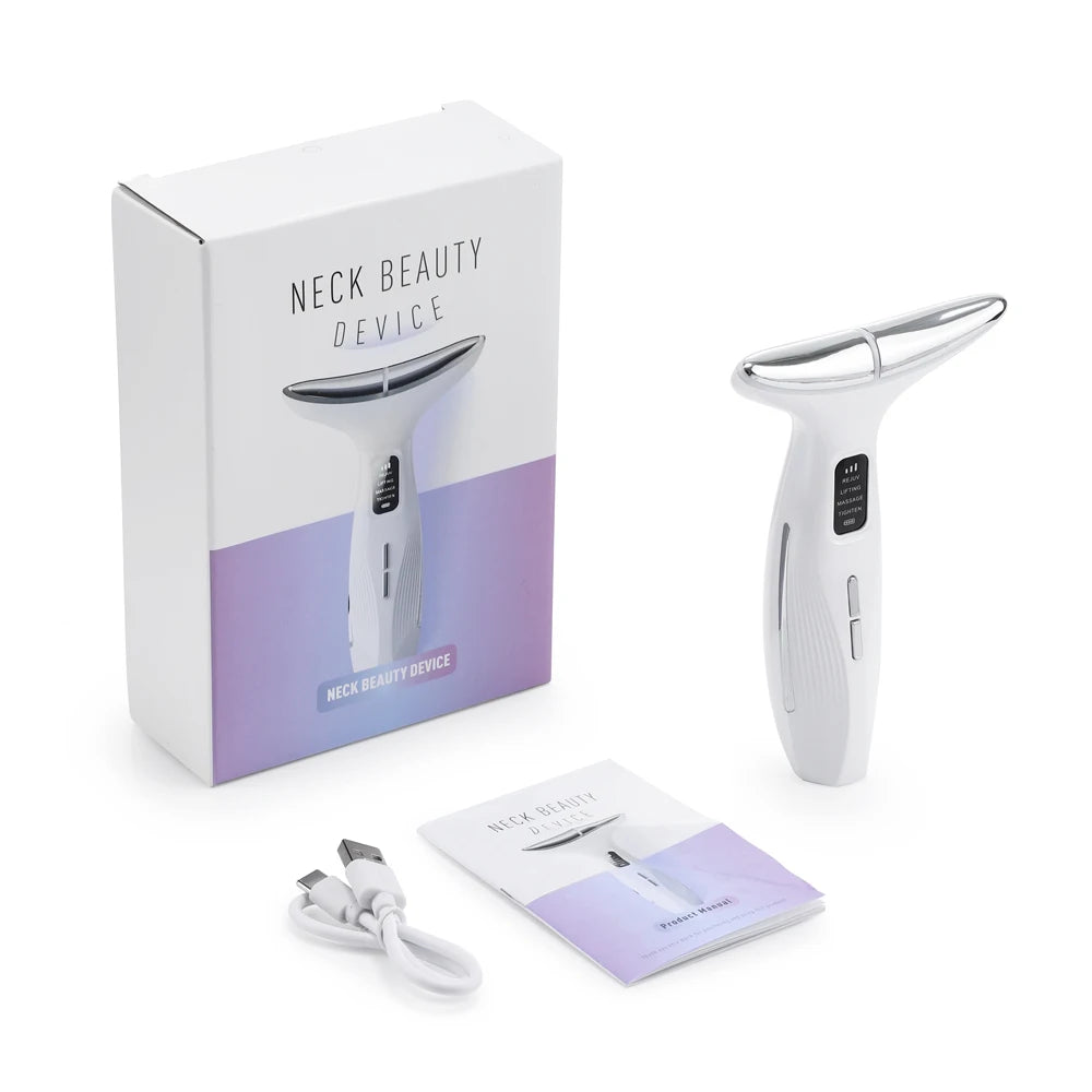Appareil de beauté du visage et du cou, Massage par vibrations pour le visage et le cou, Skindion personnel, appareil de beauté à usage domestique, Machine de Lifting du visage