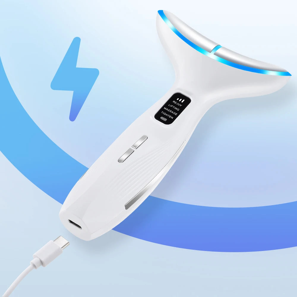 Appareil de beauté du visage et du cou, Massage par vibrations pour le visage et le cou, Skindion personnel, appareil de beauté à usage domestique, Machine de Lifting du visage