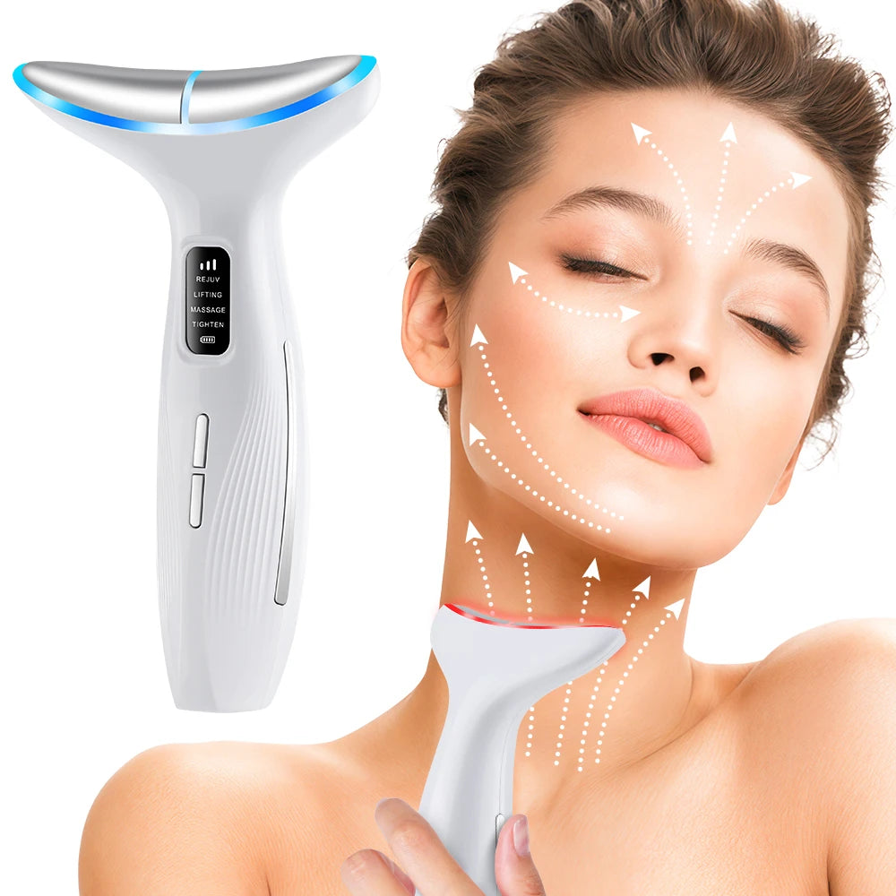 Appareil de beauté du visage et du cou, Massage par vibrations pour le visage et le cou, Skindion personnel, appareil de beauté à usage domestique, Machine de Lifting du visage