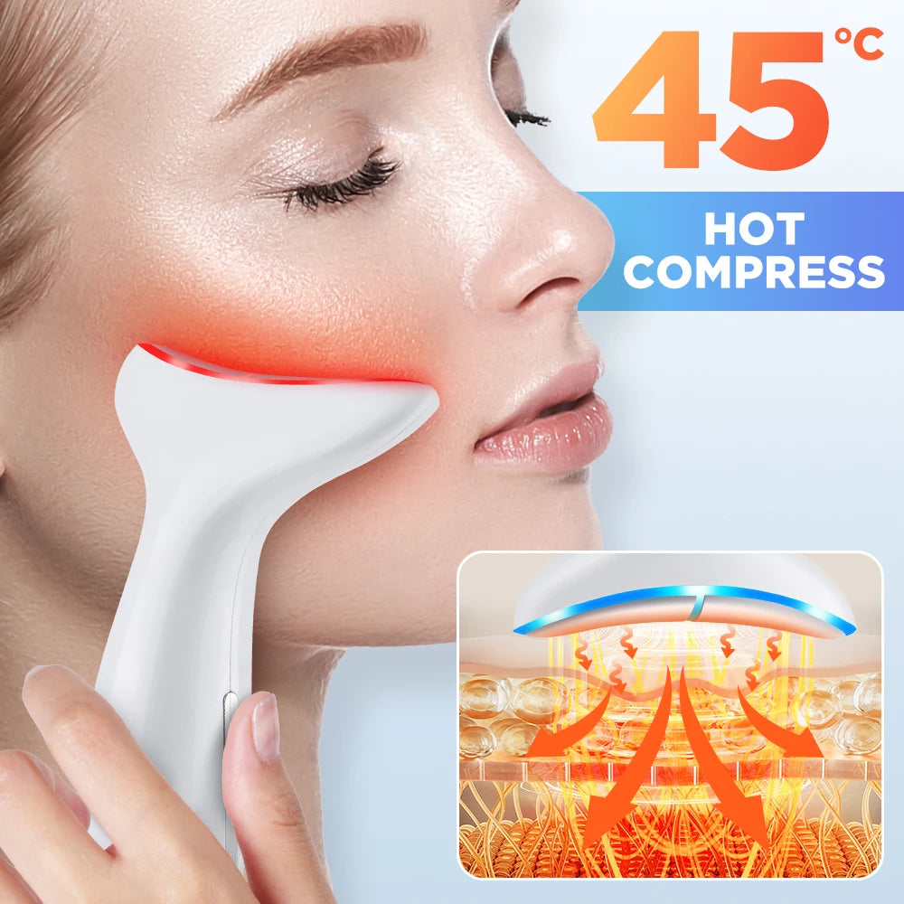 Appareil de beauté du visage et du cou, Massage par vibrations pour le visage et le cou, Skindion personnel, appareil de beauté à usage domestique, Machine de Lifting du visage